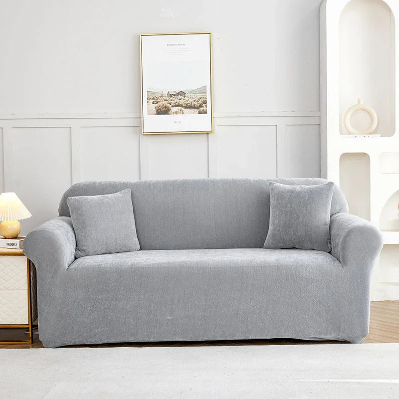 Sofa Cover - Snow Neil - Neutral Grey - Adaptable & Expandable - The sofa cover crafter