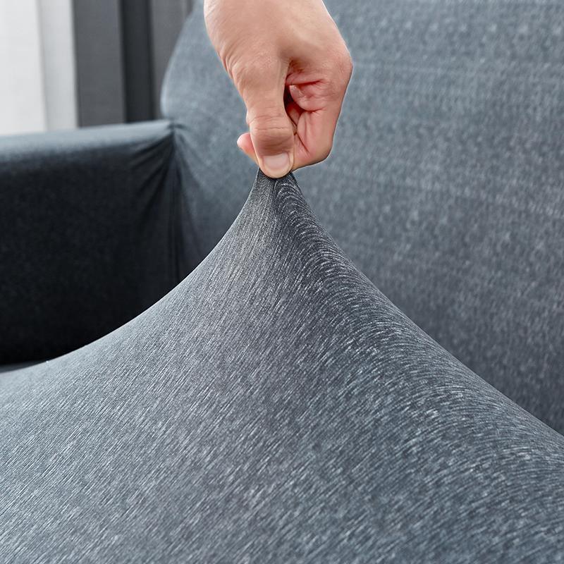 Sofa Cover - Spotted Pattern - Anthracite Grey - Adaptable & Expandable - The sofa cover crafter