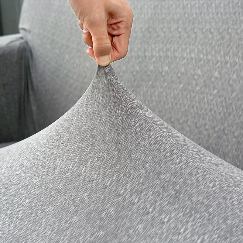 Sofa Cover - Spotted Pattern - Light Grey - Adaptable & Expandable - The sofa cover crafter