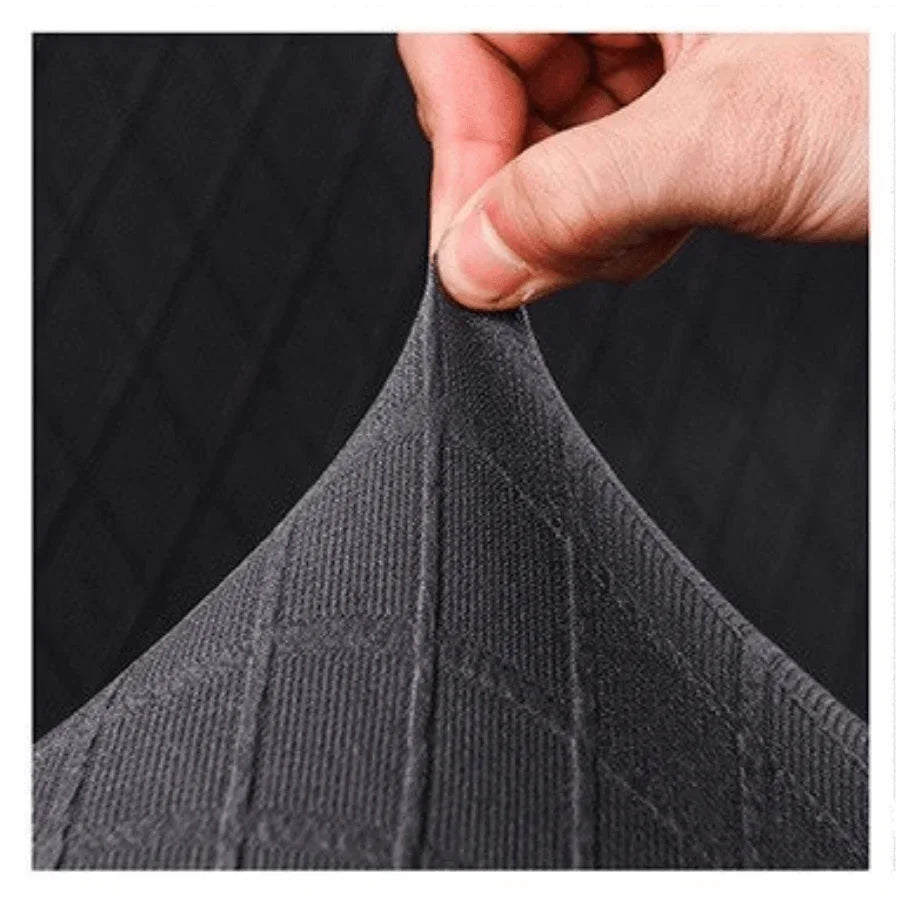 Sofa Cover - Wide Jacquard - Black - Adaptable & Expandable - The sofa cover crafter