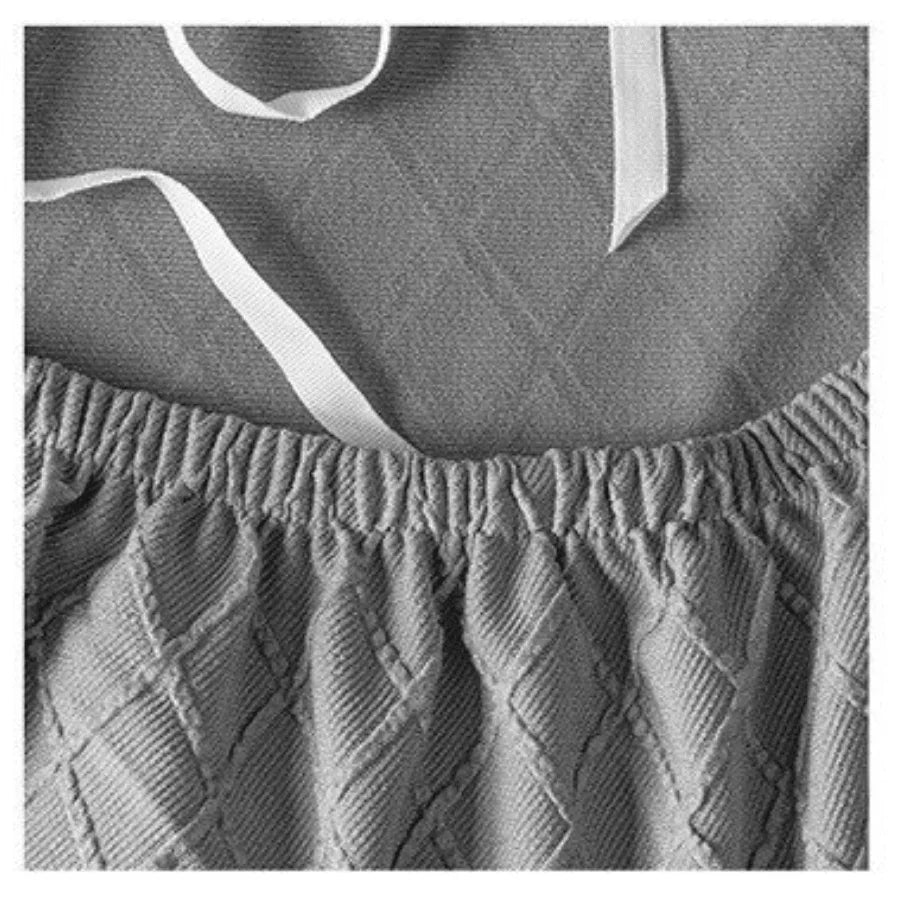 Sofa Cover - Wide Jacquard - Light Concrete Grey - Adaptable & Expandable - The sofa cover crafter