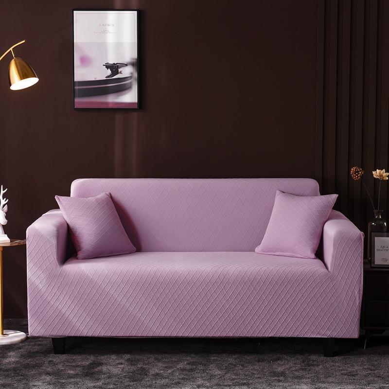 Sofa Cover - Wide Jacquard - Pale Purple - Adaptable & Expandable - The sofa cover crafter