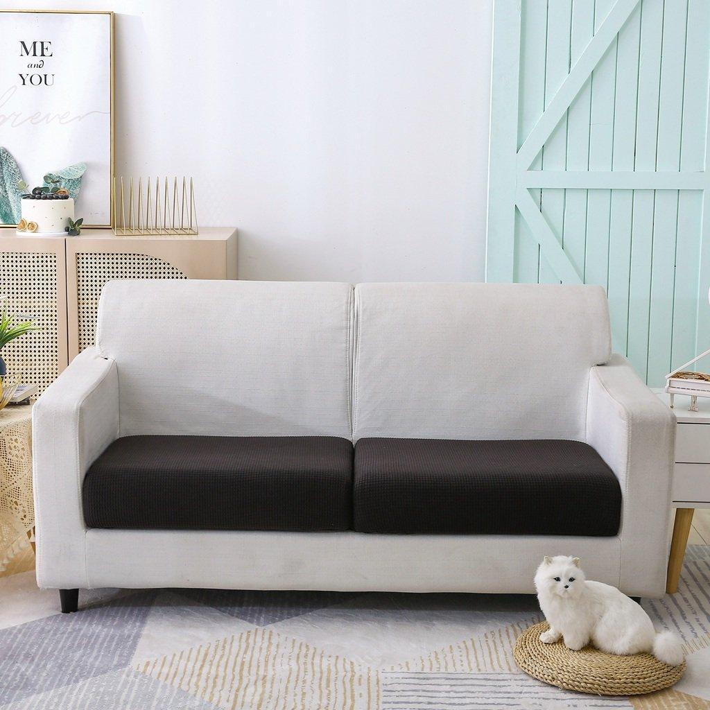 Sofa Cushion Cover - Narrow Jacquard - Black - The sofa cover crafter