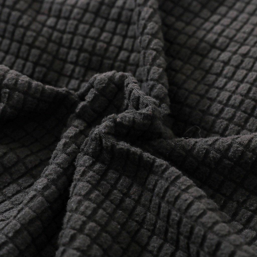 Sofa Cushion Cover - Narrow Jacquard - Black - The sofa cover crafter
