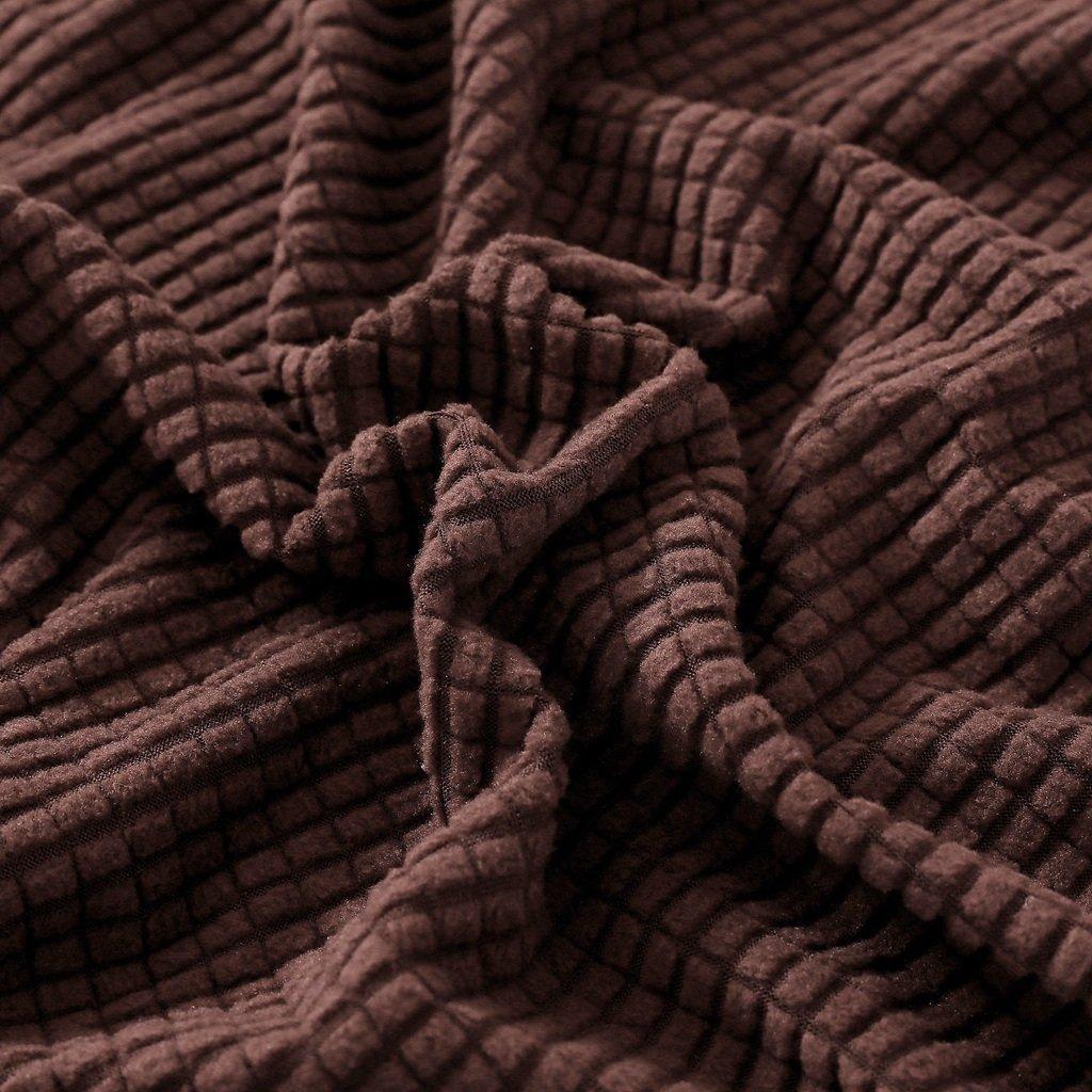 Sofa Cushion Cover - Narrow Jacquard - Chocolate - The sofa cover crafter