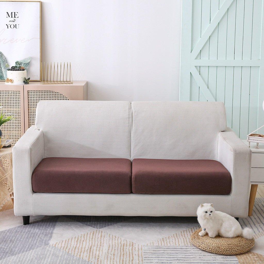 Sofa Cushion Cover - Narrow Jacquard - Chocolate - The sofa cover crafter