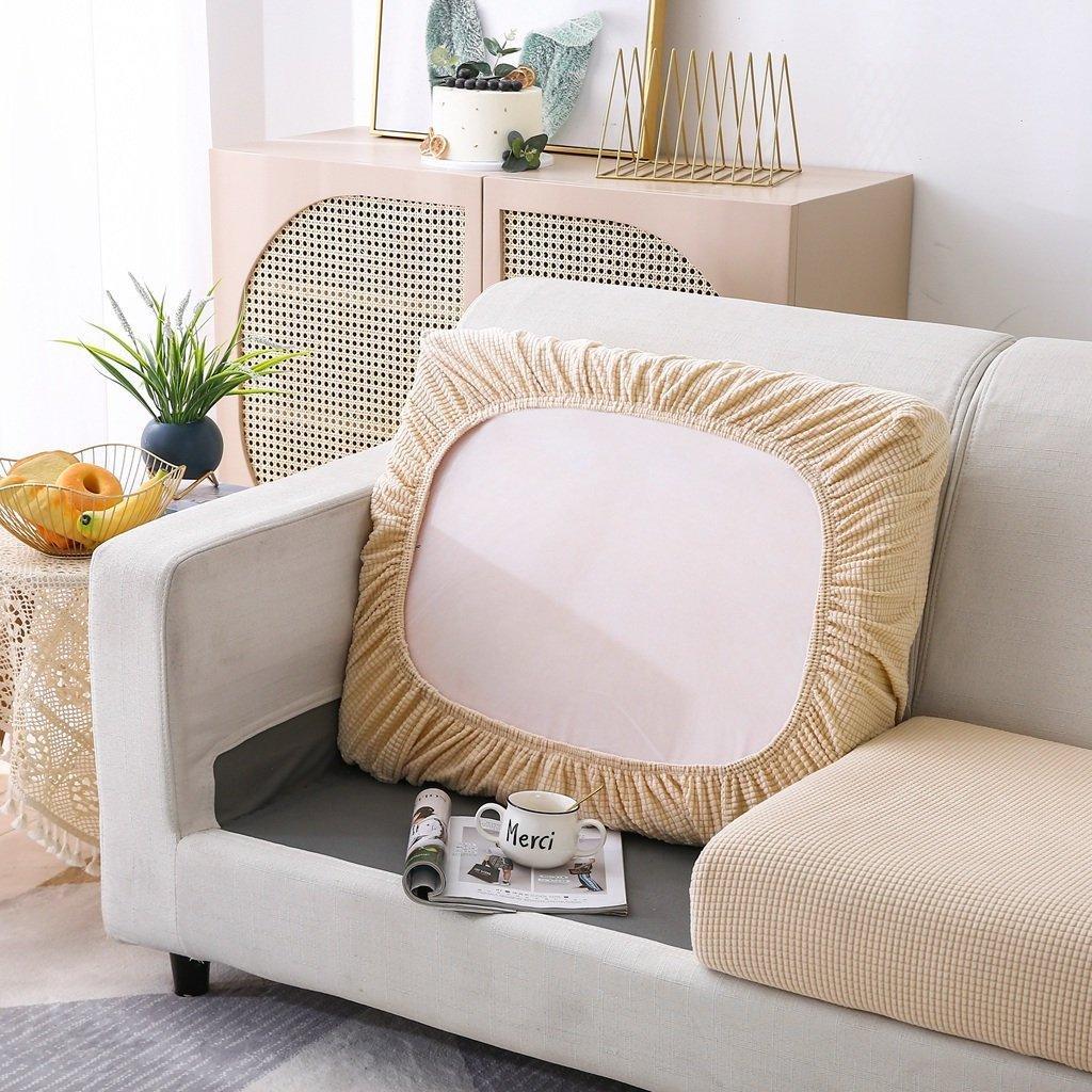 Sofa Cushion Cover - Narrow Jacquard - Cream - The sofa cover crafter