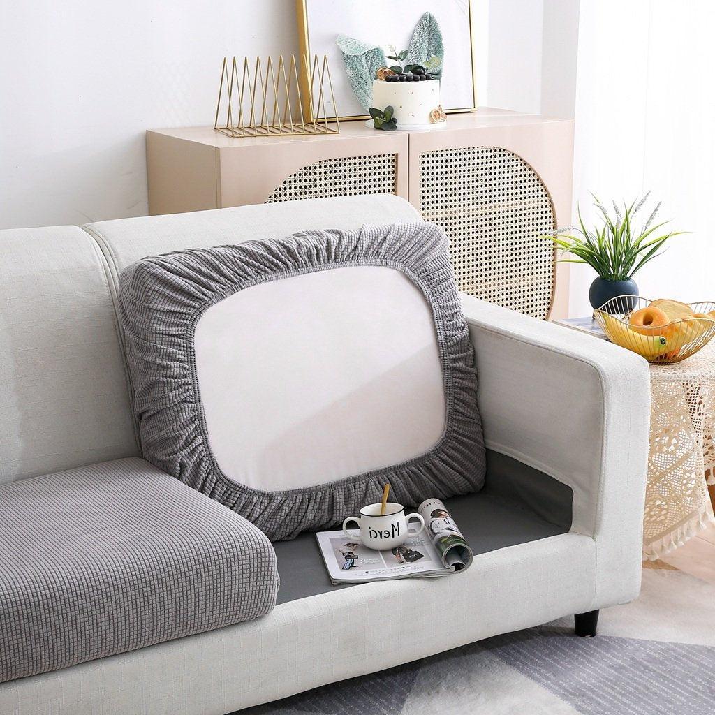 Sofa Cushion Cover Narrow Jacquard Light Grey1