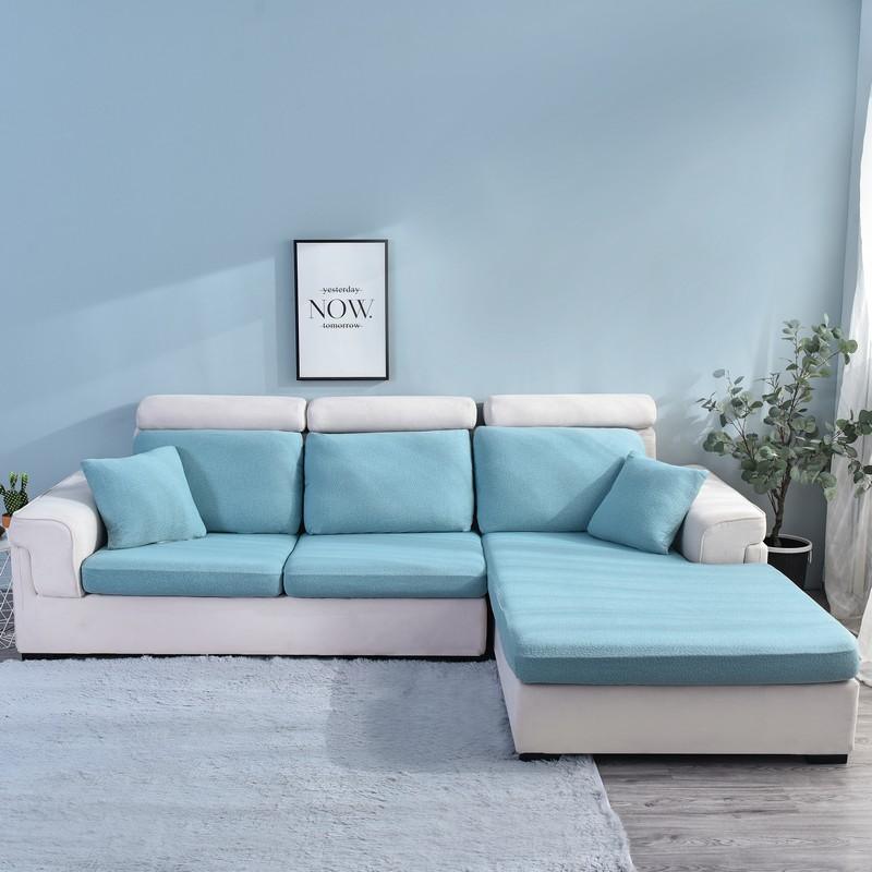 Sofa Cushion Cover Waterproof - Sky Blue - The sofa cover crafter