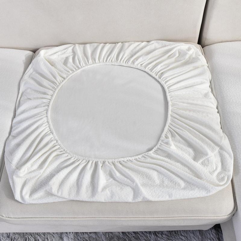 Sofa Cushion Cover Waterproof - White - The sofa cover crafter