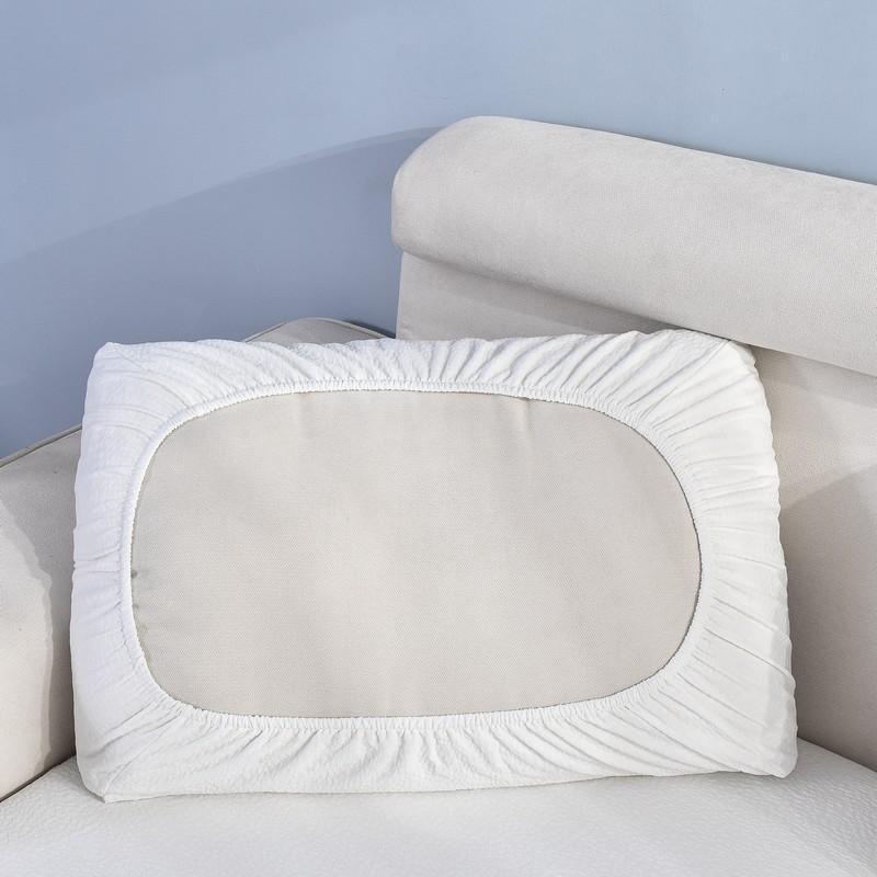 Sofa Cushion Cover Waterproof - White - The sofa cover crafter