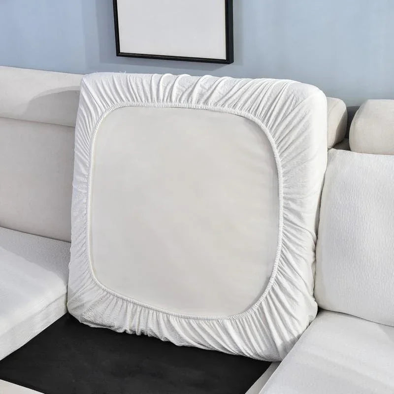 Sofa Cushion Cover Waterproof - White - The sofa cover crafter
