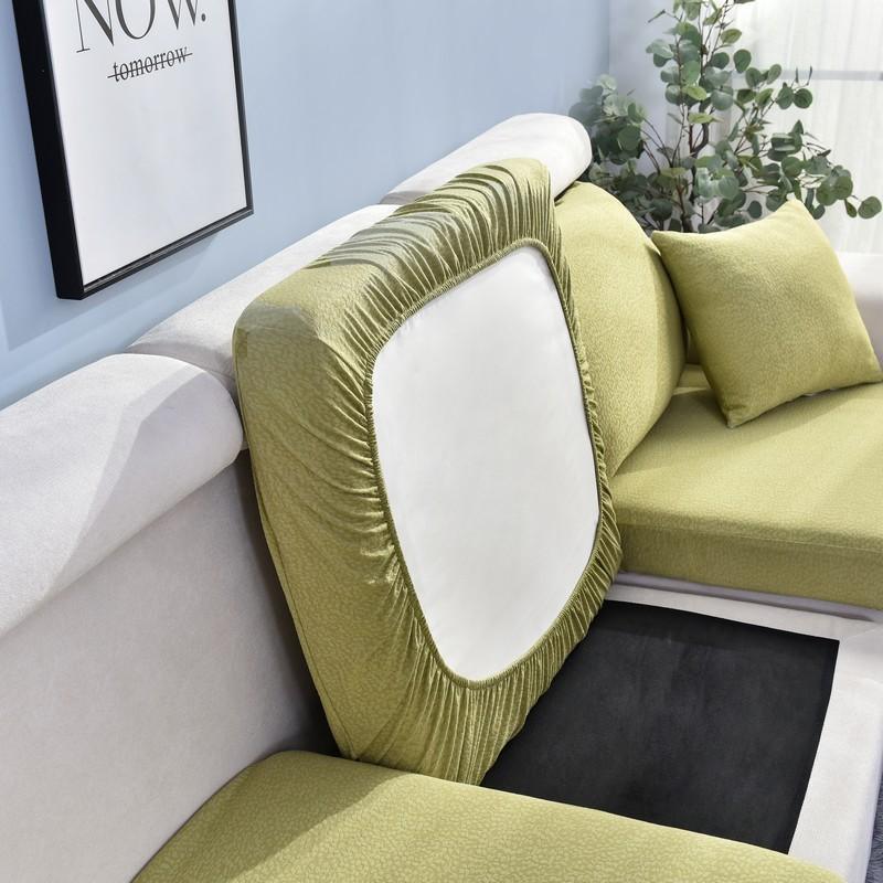 Sofa Cushion Cover Waterproof - Yellow-Green - The sofa cover crafter