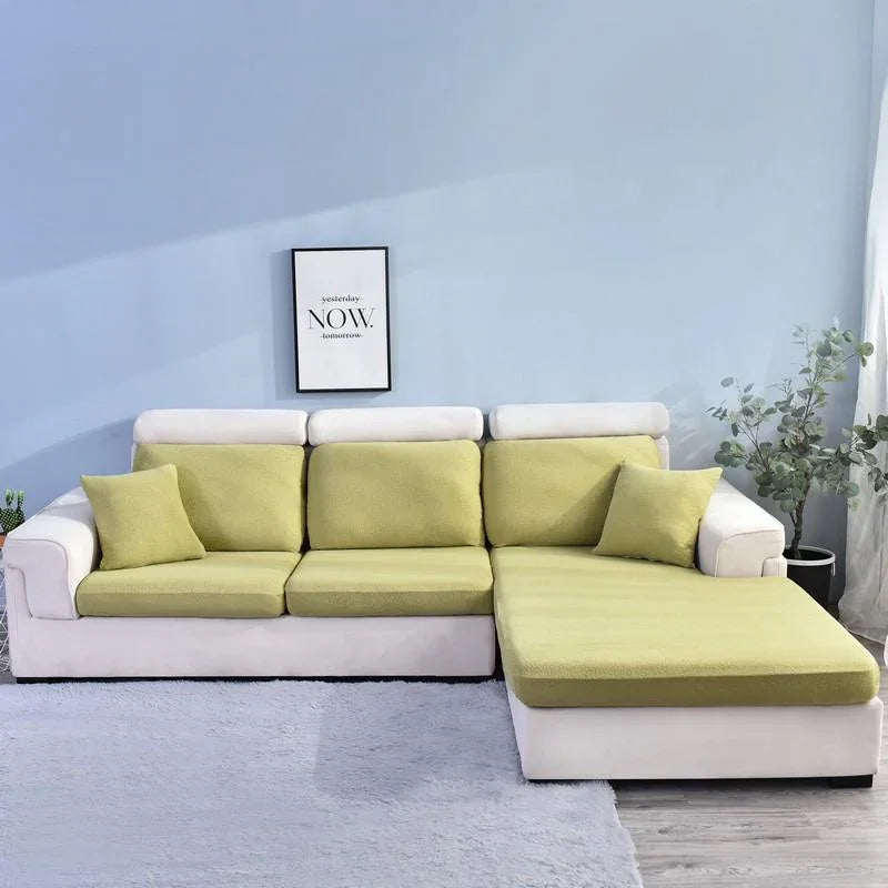 Sofa Cushion Cover Waterproof - Yellow-Green - The sofa cover crafter