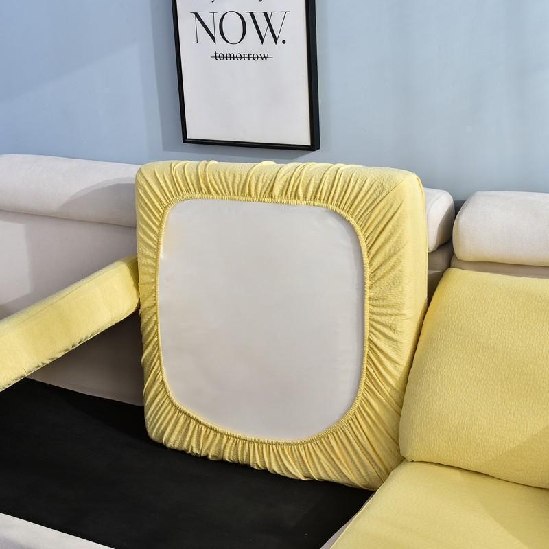 Sofa Cushion Cover Waterproof - Yellow - The sofa cover crafter