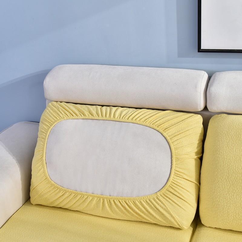 Sofa Cushion Cover Waterproof - Yellow - The sofa cover crafter